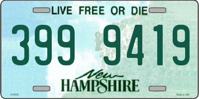 NH license plate 3999419