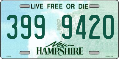 NH license plate 3999420