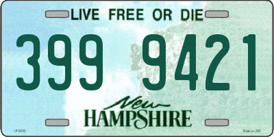 NH license plate 3999421