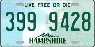 NH license plate 3999428