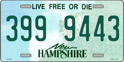 NH license plate 3999443