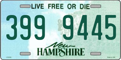 NH license plate 3999445