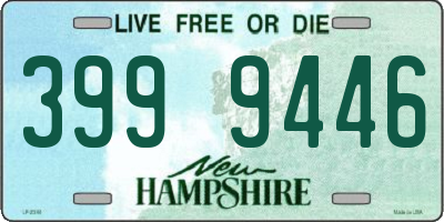 NH license plate 3999446