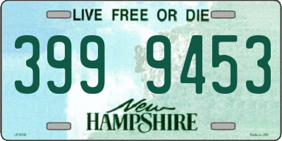 NH license plate 3999453