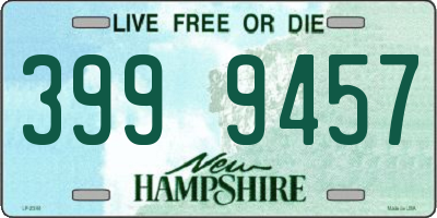 NH license plate 3999457