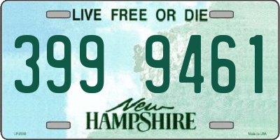 NH license plate 3999461