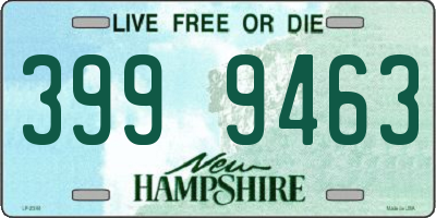 NH license plate 3999463