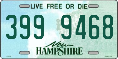 NH license plate 3999468