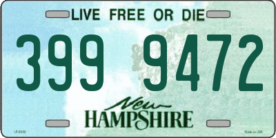 NH license plate 3999472