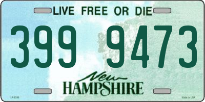 NH license plate 3999473