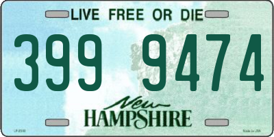 NH license plate 3999474