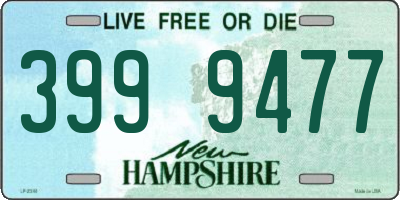 NH license plate 3999477