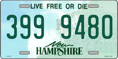 NH license plate 3999480