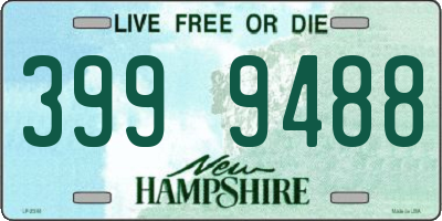 NH license plate 3999488