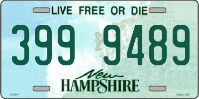 NH license plate 3999489