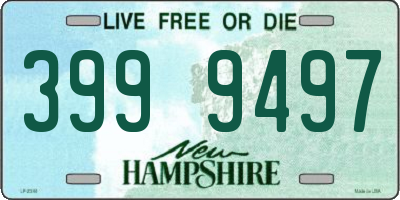 NH license plate 3999497