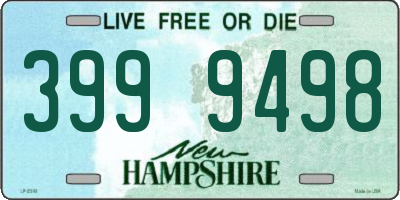 NH license plate 3999498