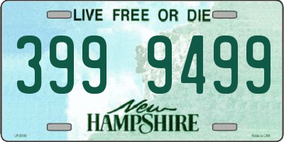 NH license plate 3999499