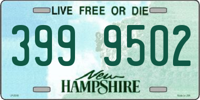 NH license plate 3999502