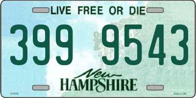 NH license plate 3999543