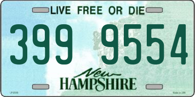 NH license plate 3999554