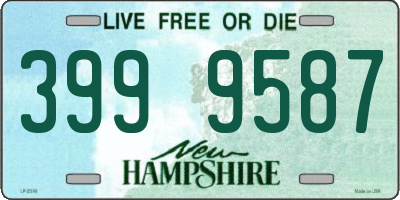 NH license plate 3999587