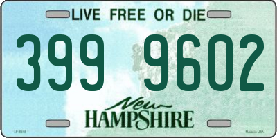 NH license plate 3999602