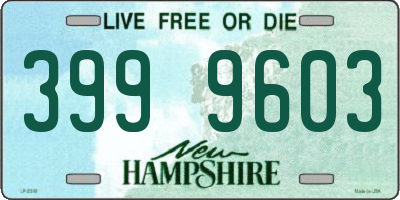 NH license plate 3999603