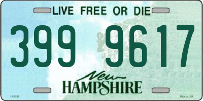 NH license plate 3999617