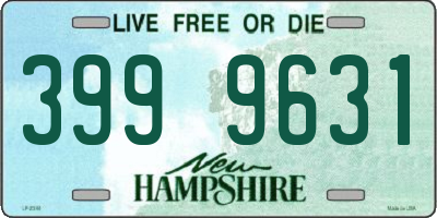 NH license plate 3999631