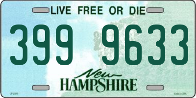 NH license plate 3999633