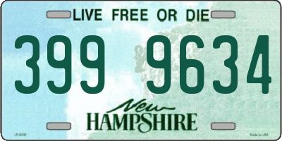 NH license plate 3999634