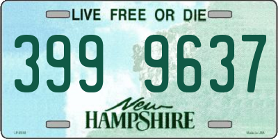 NH license plate 3999637