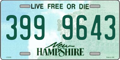 NH license plate 3999643