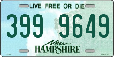 NH license plate 3999649