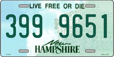 NH license plate 3999651