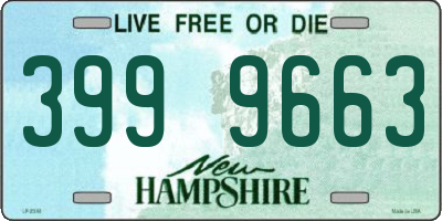 NH license plate 3999663