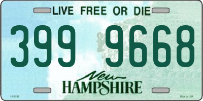 NH license plate 3999668