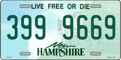 NH license plate 3999669