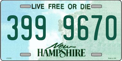 NH license plate 3999670