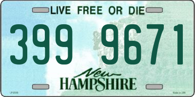 NH license plate 3999671