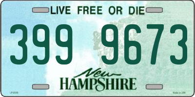 NH license plate 3999673