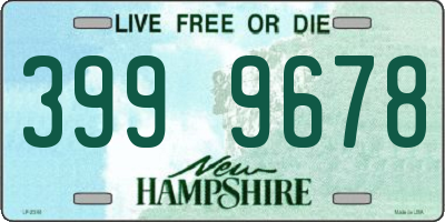 NH license plate 3999678