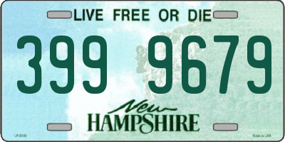 NH license plate 3999679