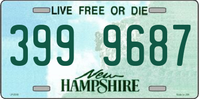 NH license plate 3999687