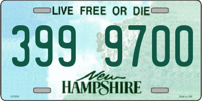 NH license plate 3999700