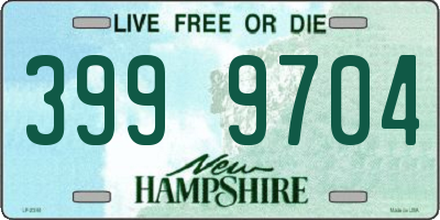 NH license plate 3999704