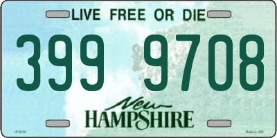 NH license plate 3999708