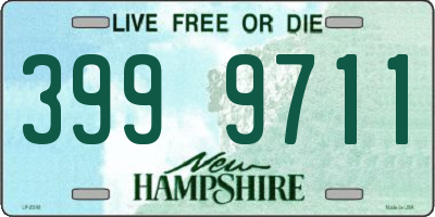 NH license plate 3999711