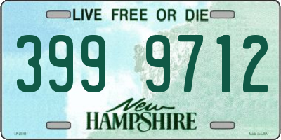 NH license plate 3999712